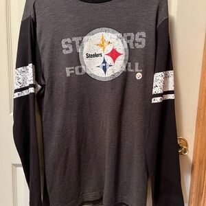 Steelers long sleeve waffle weave shirt